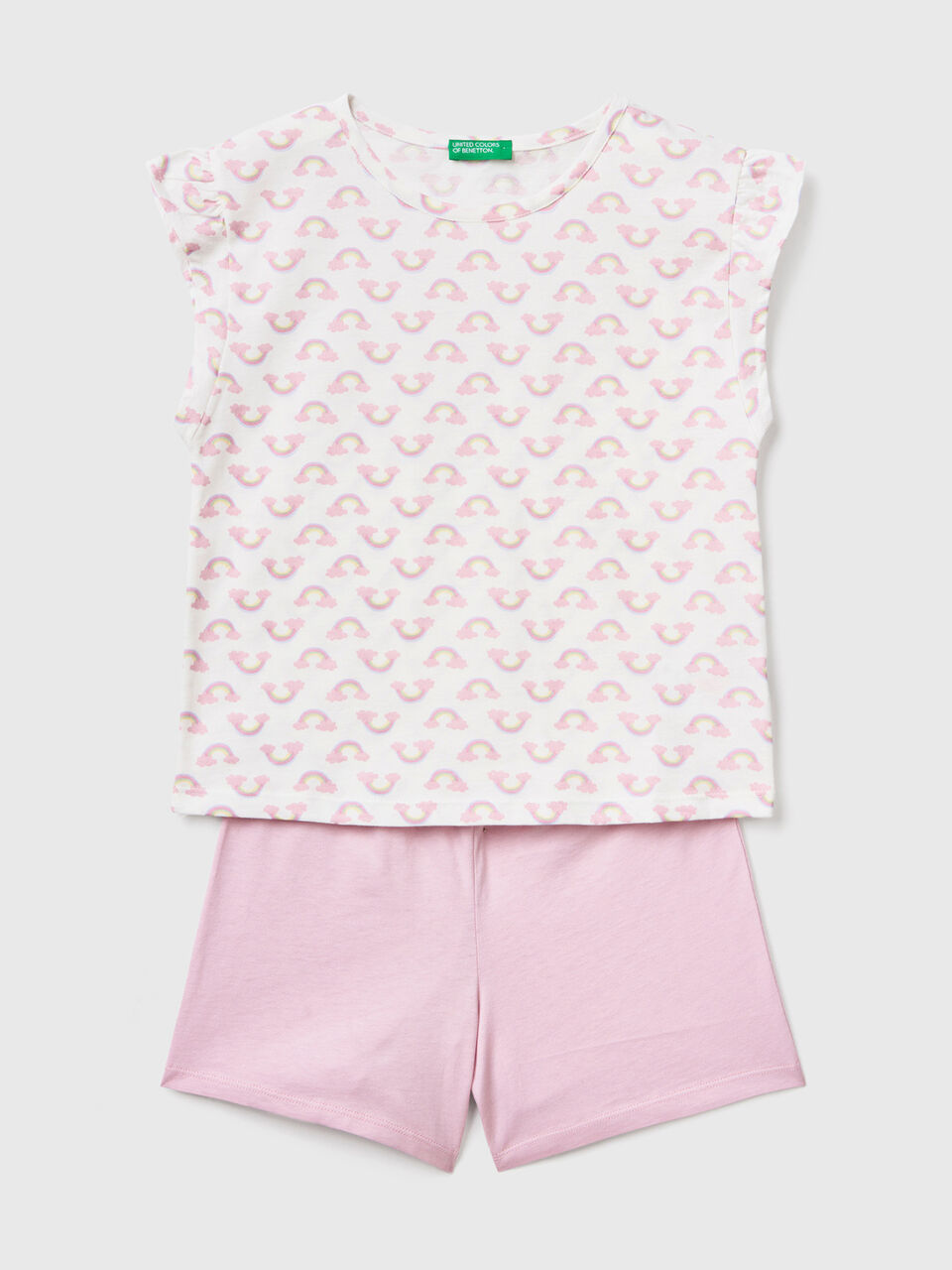 Pyjama mit Regenbogen-Print image number 1