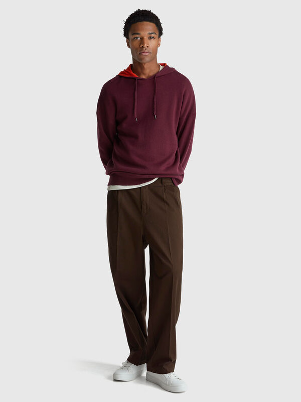 Kapuzenpullover mit lockerer Passform Herren