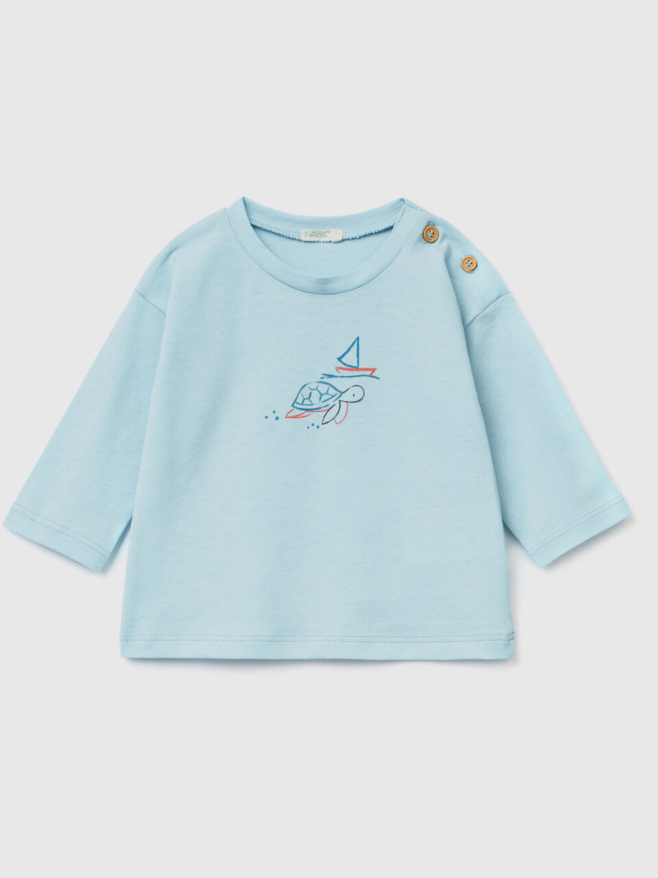 T-Shirt aus 100% Baumwolle mit Print image number 1