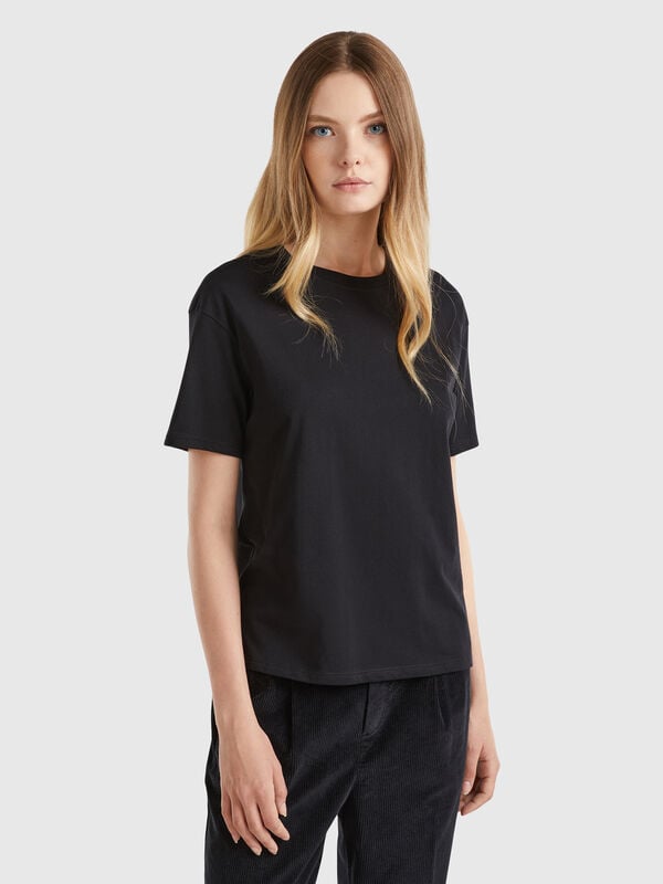 Shirt in 100% Baumwolle mit kurzen Ärmeln Damen