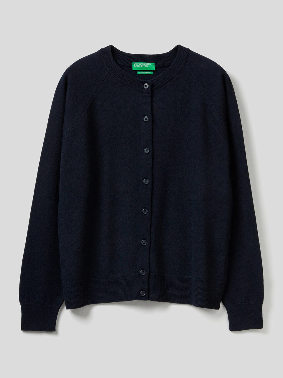 Strickjacke mit Rundausschnitt in einer Mischung aus Wolle und Cashmere image number 1