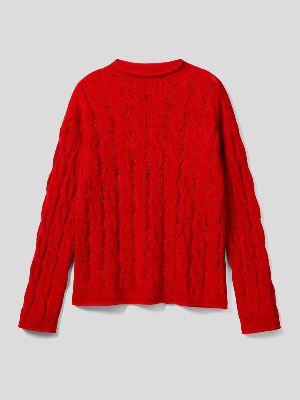 Pullover mit Flechtmuster image number 1