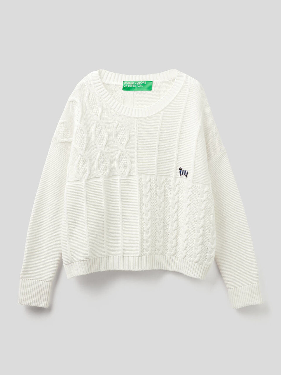 Pullover aus 100% Baumwolle mit besonderer Verarbeitung image number 1