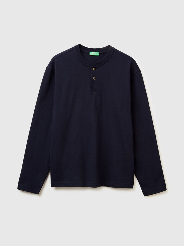 T-Shirt mit Henley-Ausschnitt Herren