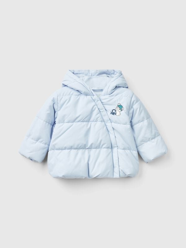 Wattierte Jacke mit Kapuze Newborn