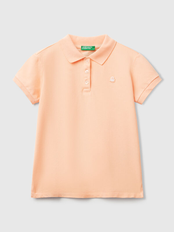 Kurzärmeliges Poloshirt aus Baumwolle Mädchen