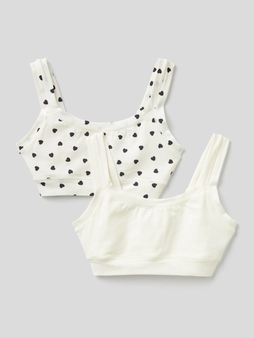 Zwei Brassiéres aus superstretchiger Bio-Baumwolle image number 1