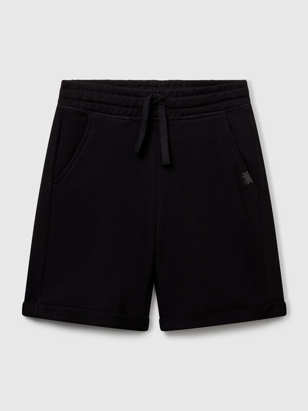 Bermudashorts aus reinem Baumwollfleece Jungen
