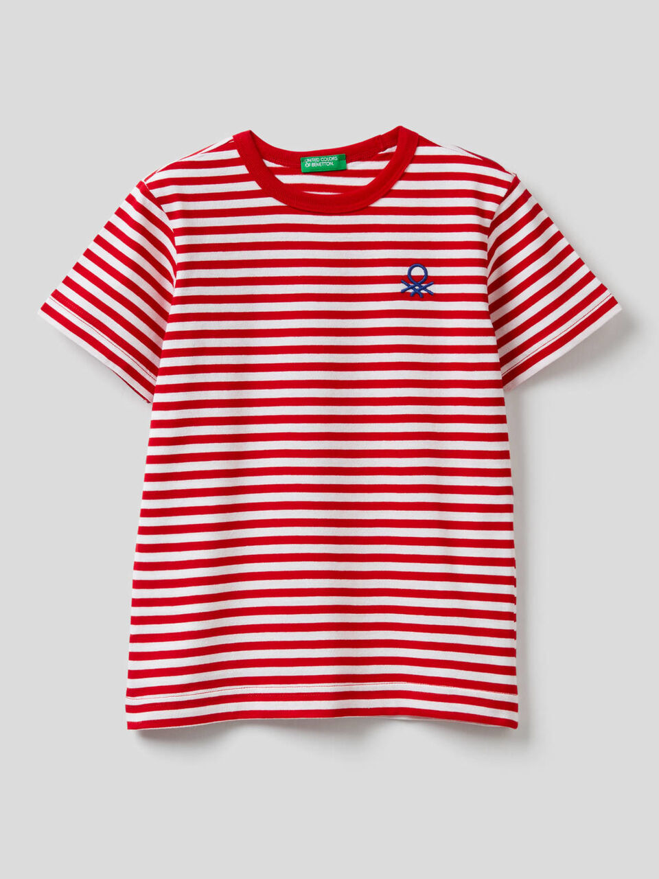 T-Shirt aus 100% Baumwolle mit Streifen image number 1