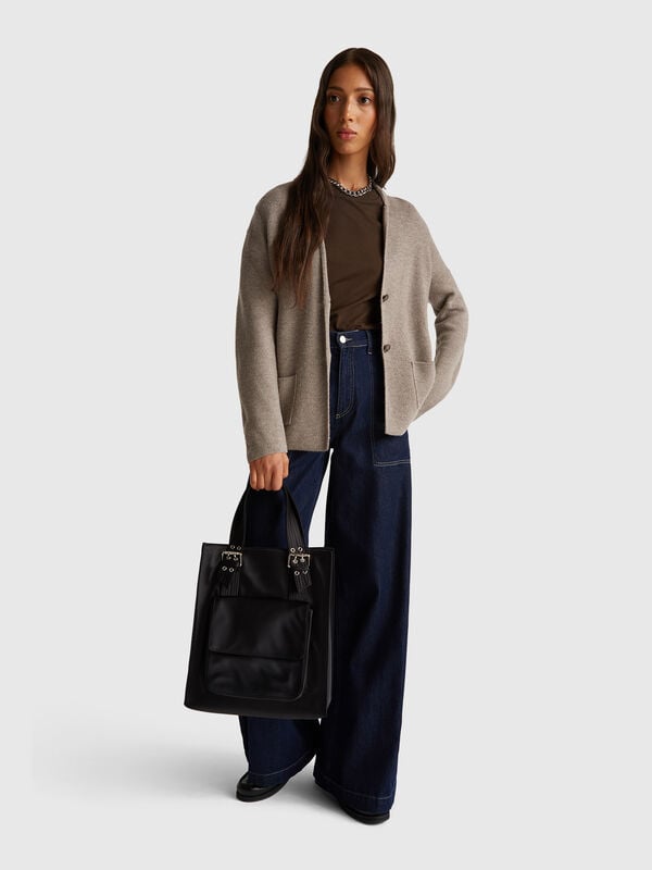 Weite Jeans mit Taschen Weite Jeans mit Taschen Damen