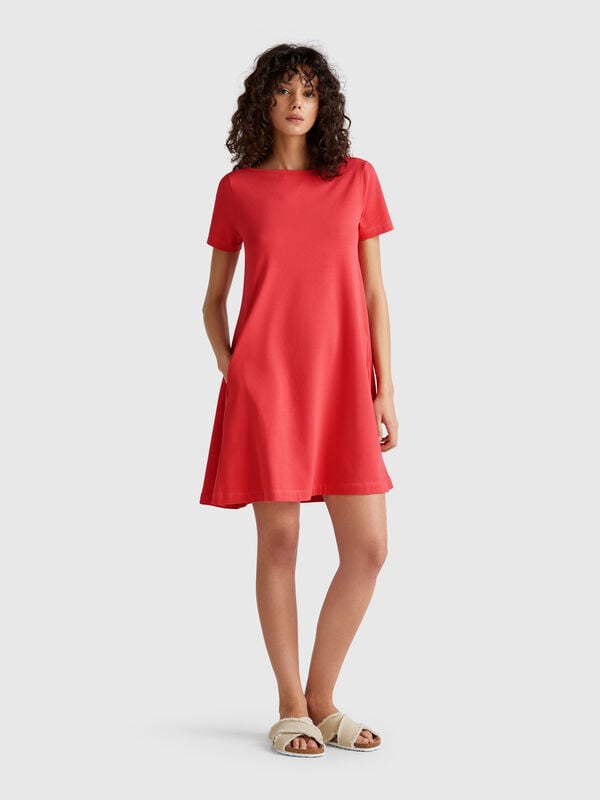 Kurzes ausgestelltes Kleid Damen