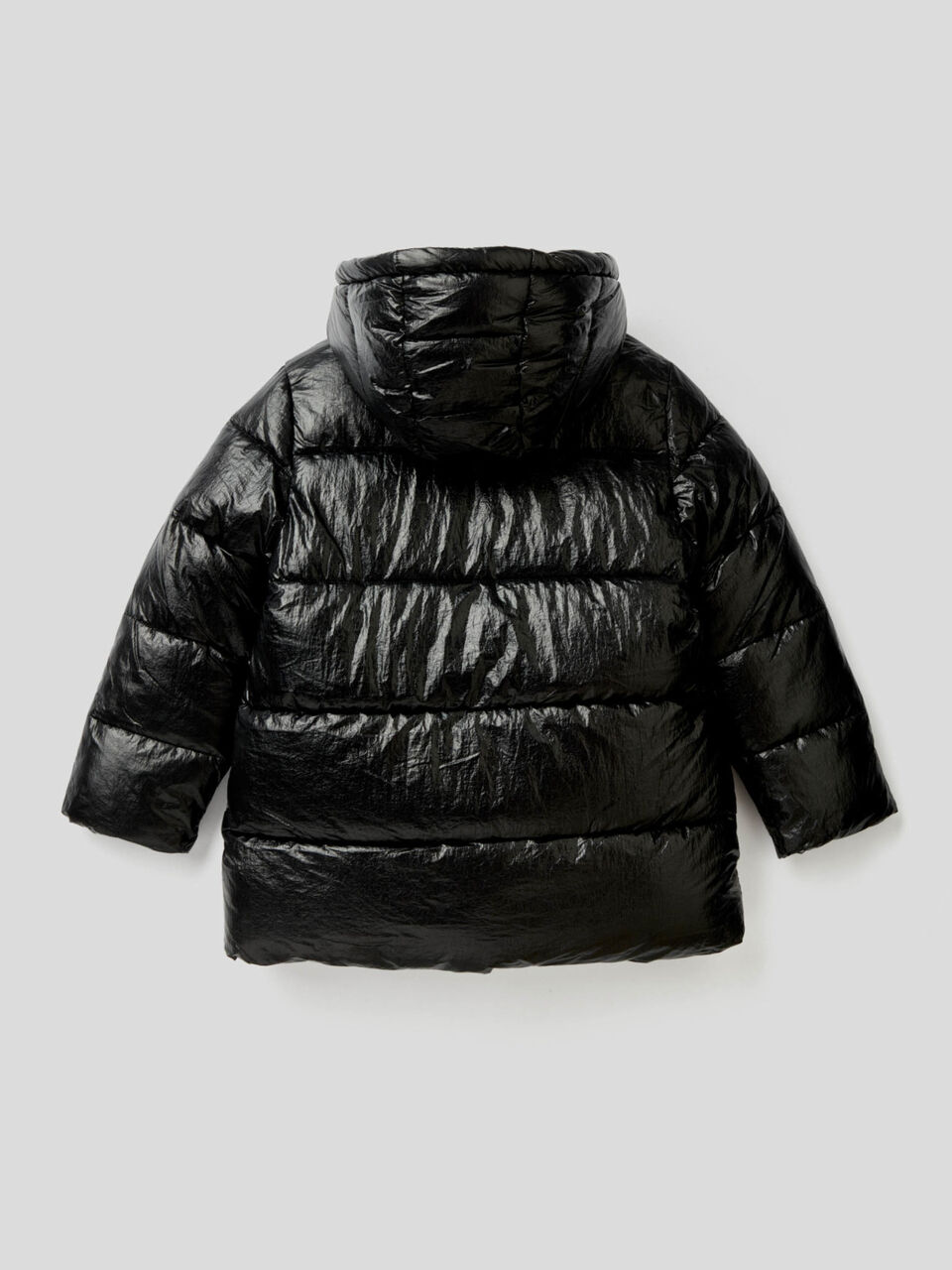 Wattierter Anorak mit laminiertem Effekt image number 2