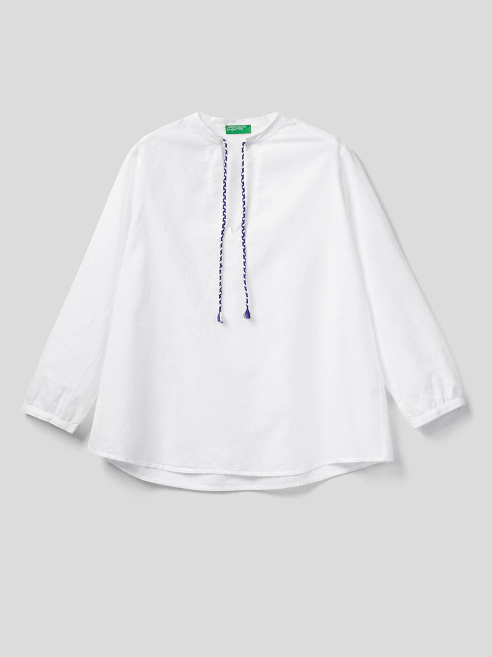 Bluse aus 100% Baumwolle mit langen Ärmeln image number 1