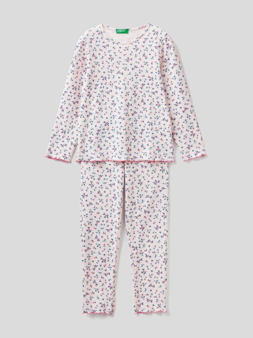 Gemusterter Pyjama in 100% Baumwolle