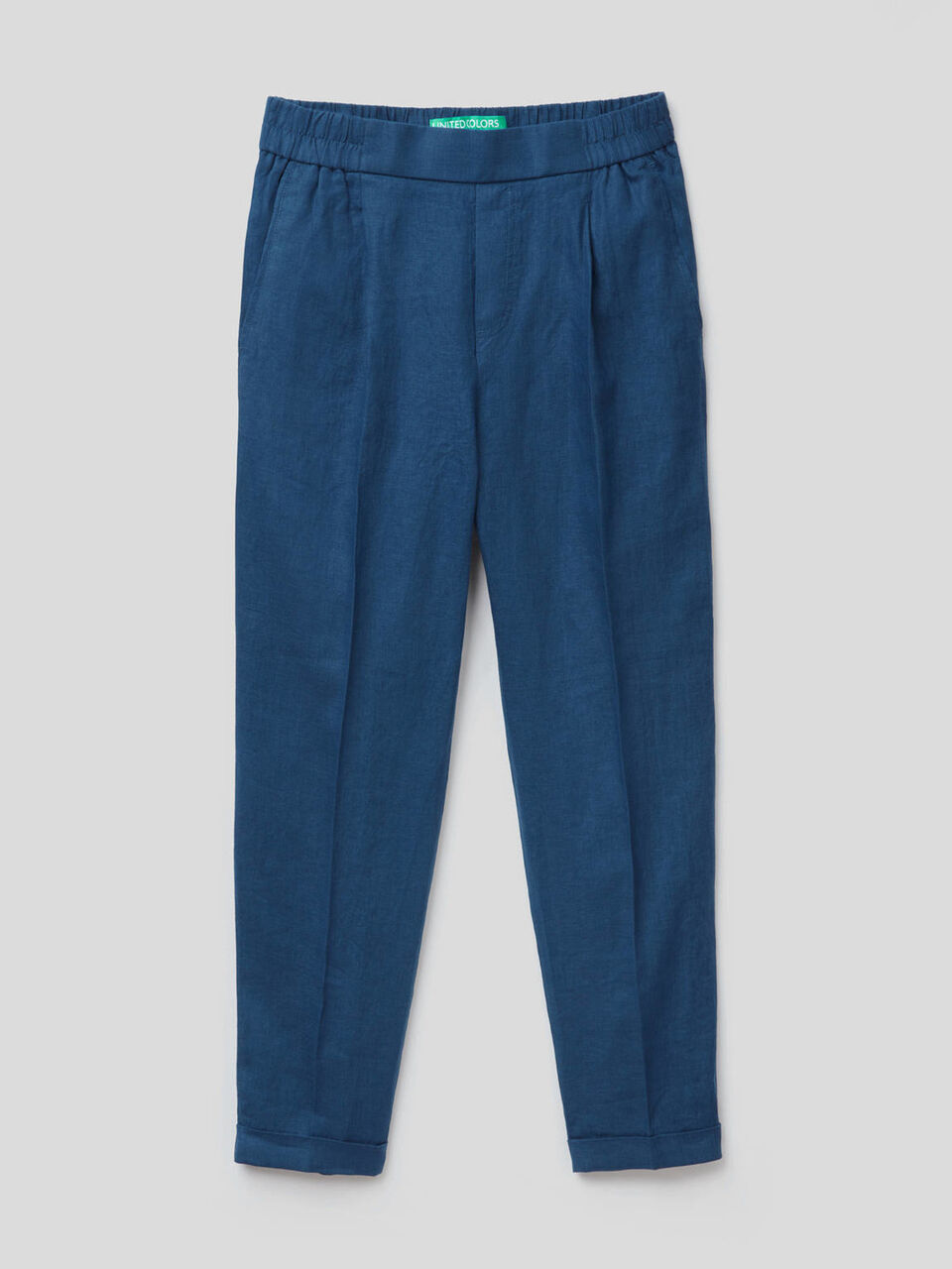 Cropped-Hose aus 100% Leinen image number null