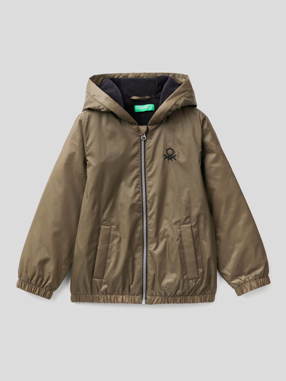 Jacke mit Reißverschluss und Kapuze image number 1
