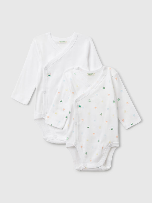 Zwei Bodys aus Baumwolle Newborn