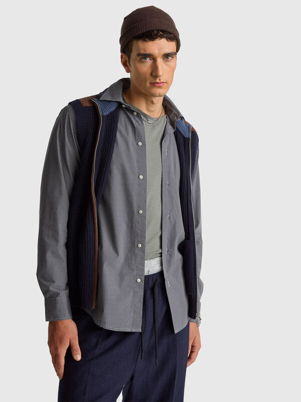 Kariertes Hemd aus 100 % Baumwolle Herren