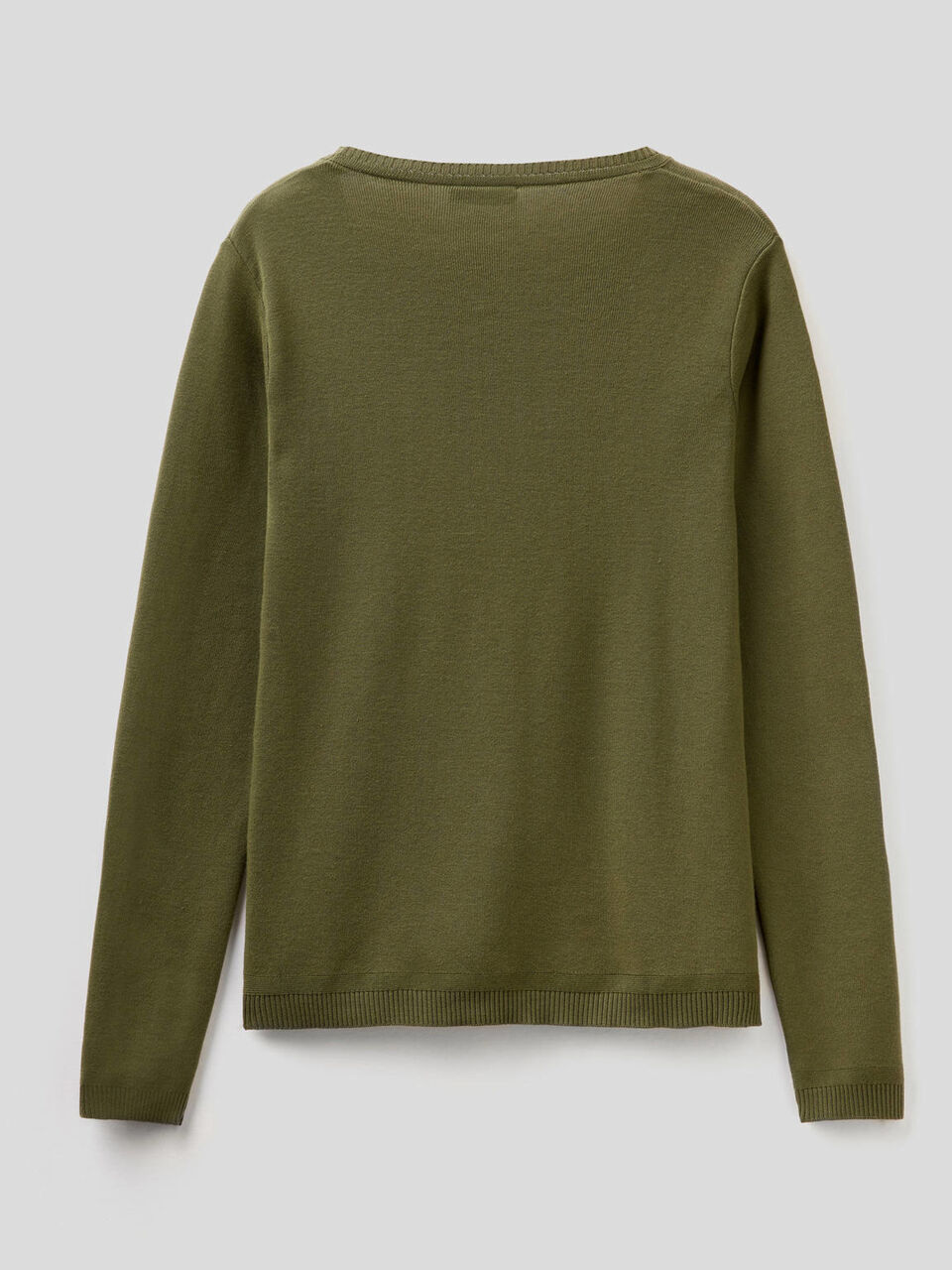 Pullover aus reiner Baumwolle mit Rundausschnitt image number 2