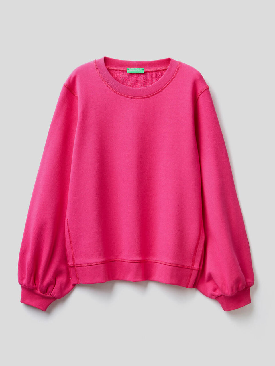 Sweatshirt aus Baumwolle mit Puffärmeln image number 1
