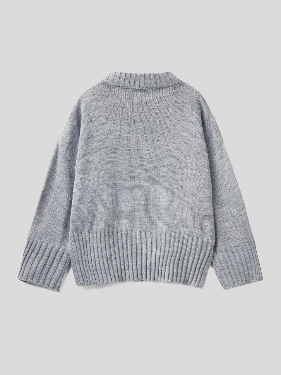 Boxy-Fit-Pullover in einer Wollmischung image number 2