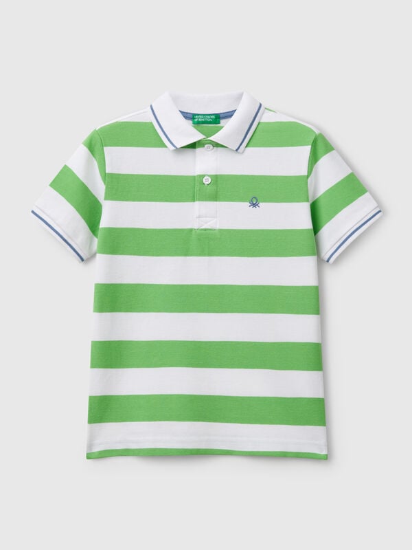 Gestreiftes Kurzarm-Poloshirt Jungen