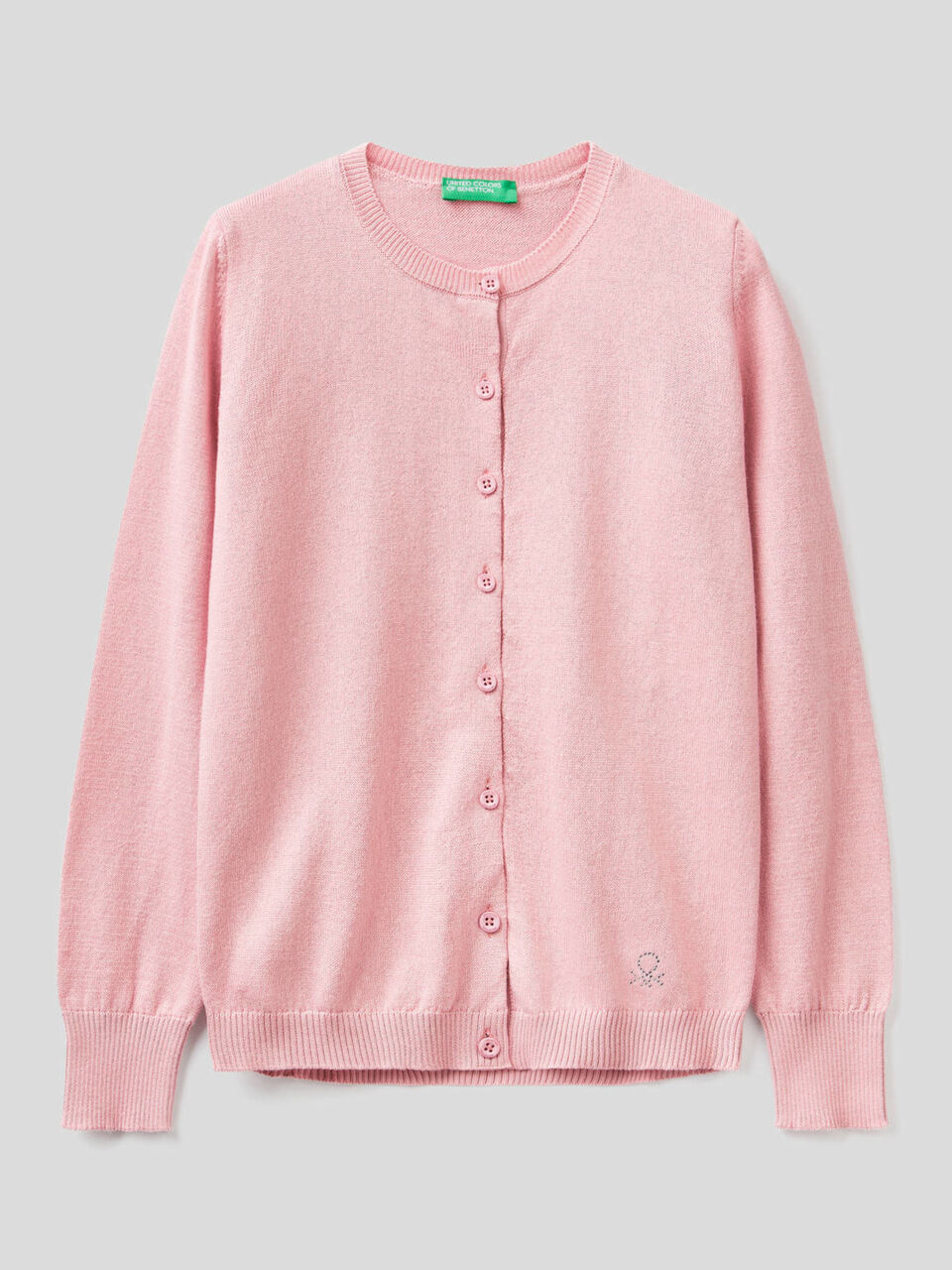 Strickjacke aus Trikot in 100% Baumwolle image number 1