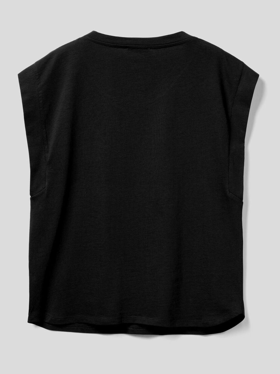T-Shirt aus Baumwolle mit Flügelärmeln image number 2