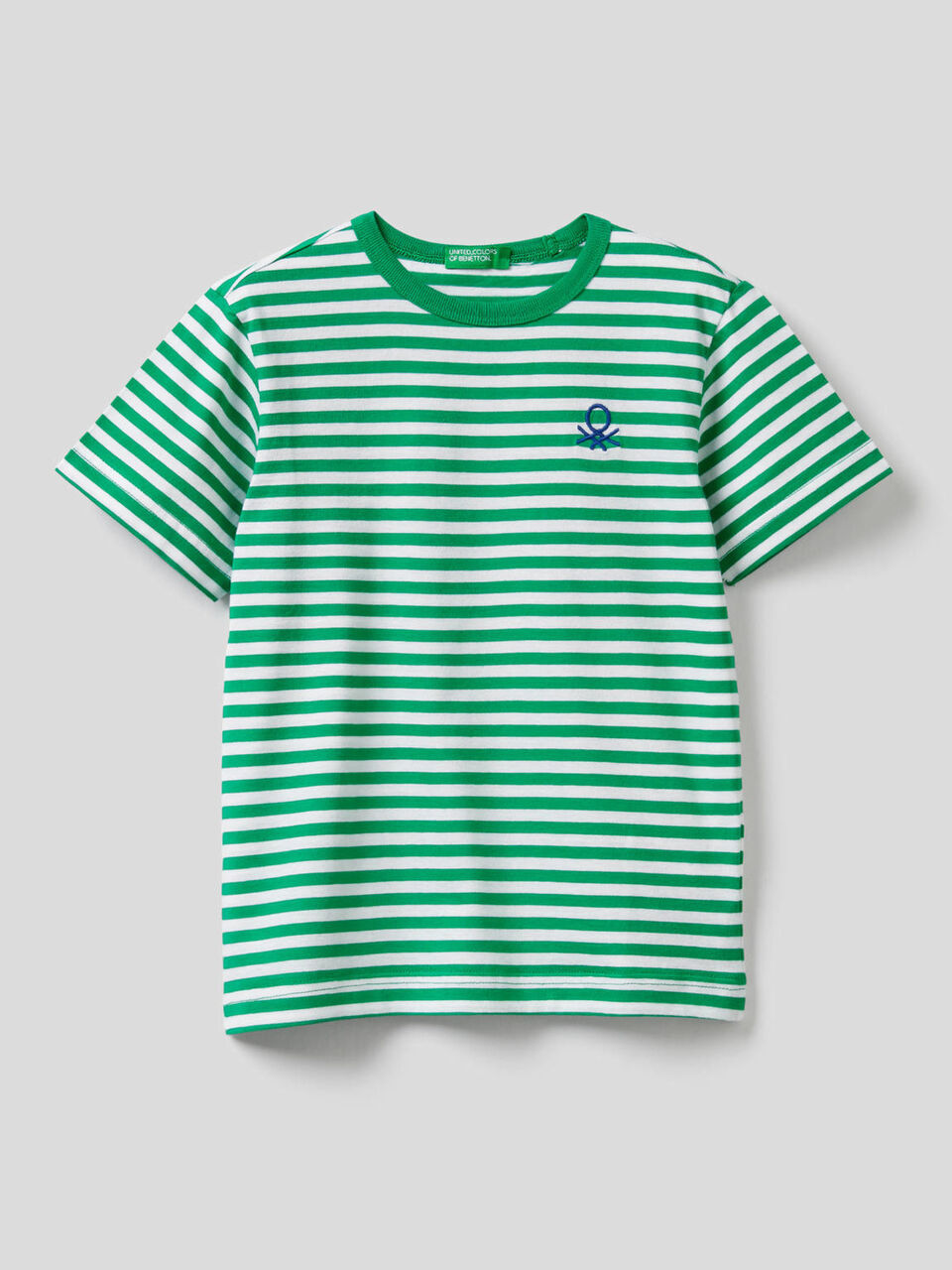 T-Shirt aus 100% Baumwolle mit Streifen image number 1