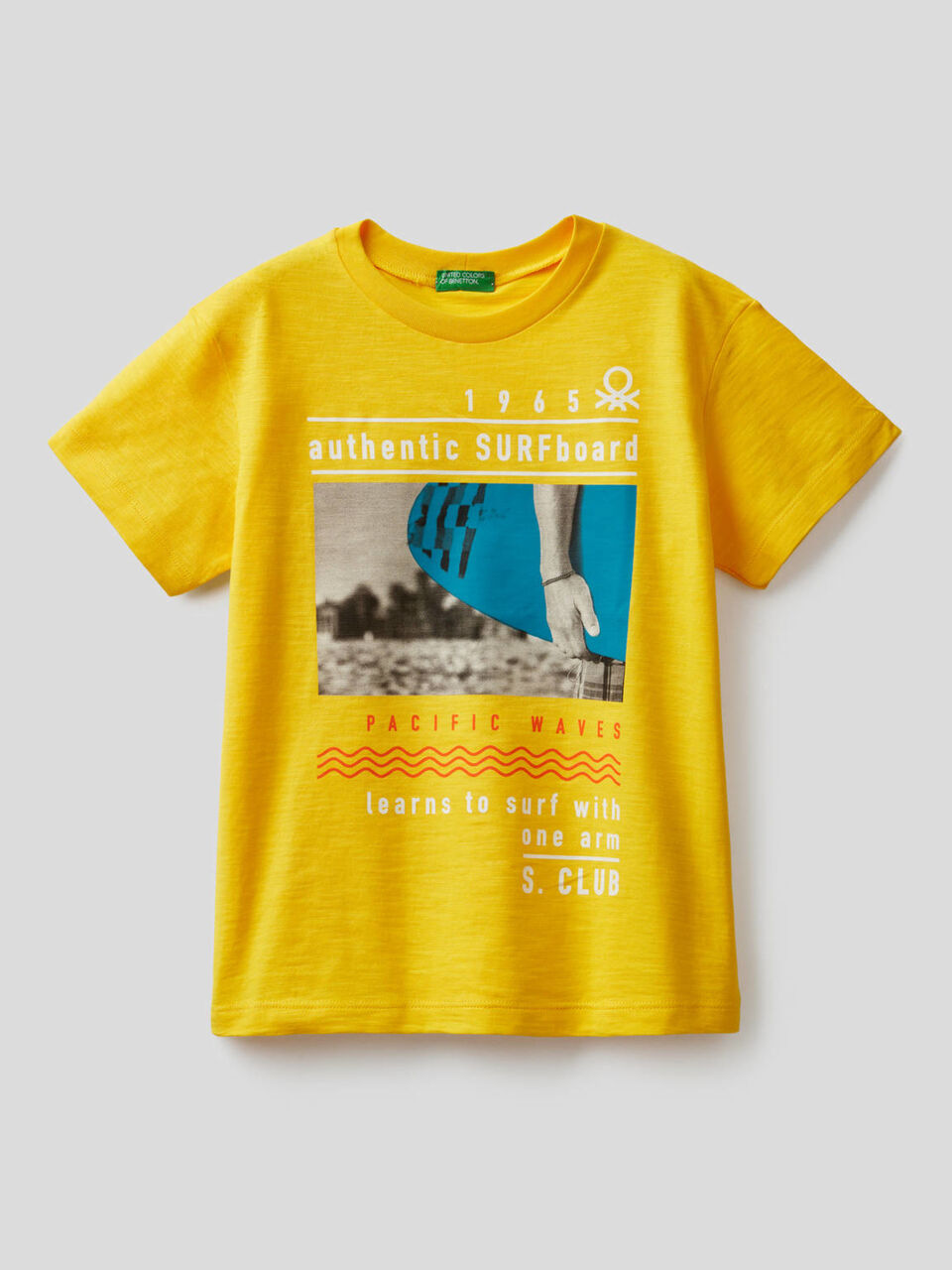 T-Shirt aus Baumwolle mit Surf-Print image number null