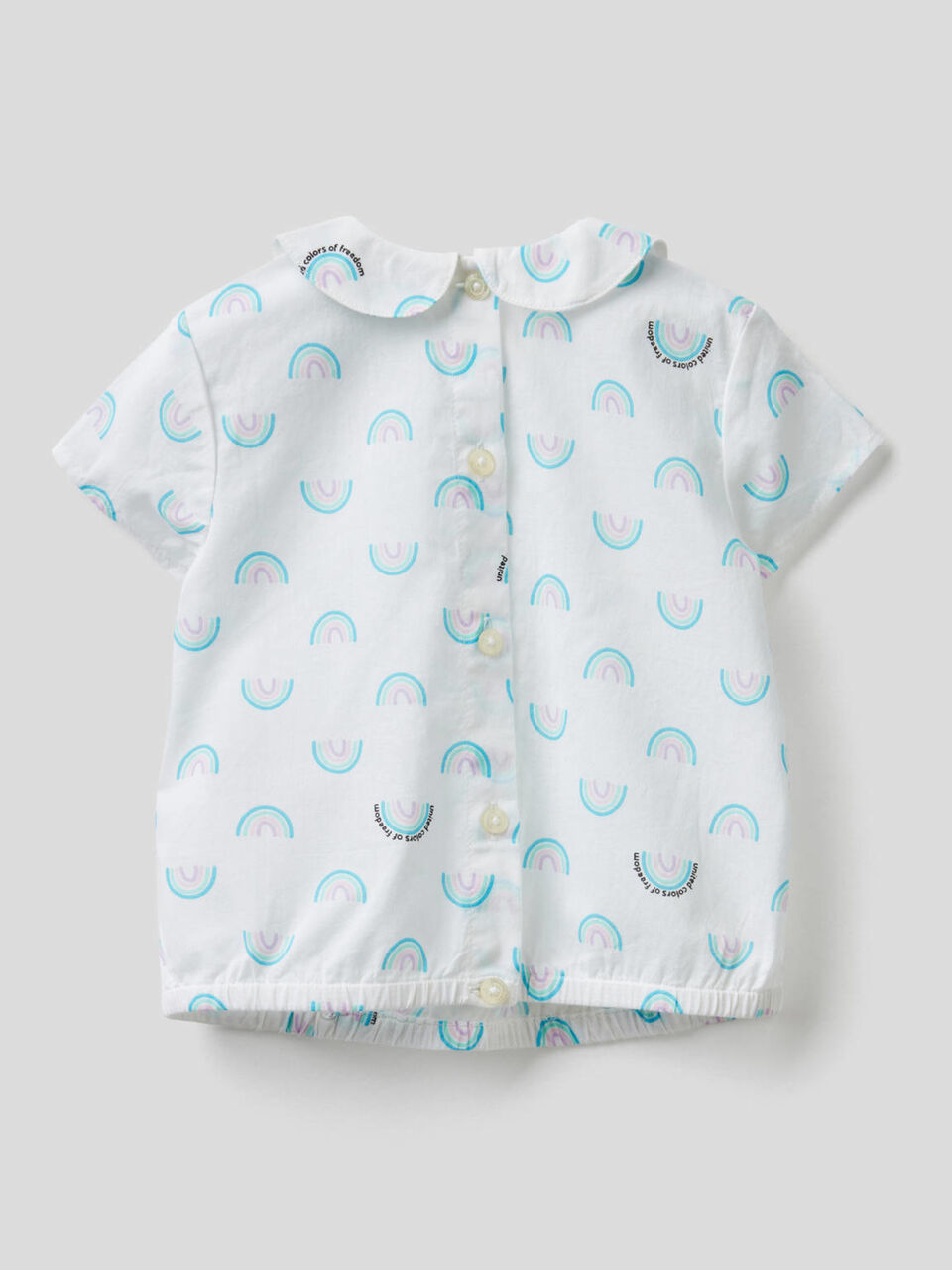 Bluse aus reiner Baumwolle mit Print image number 2
