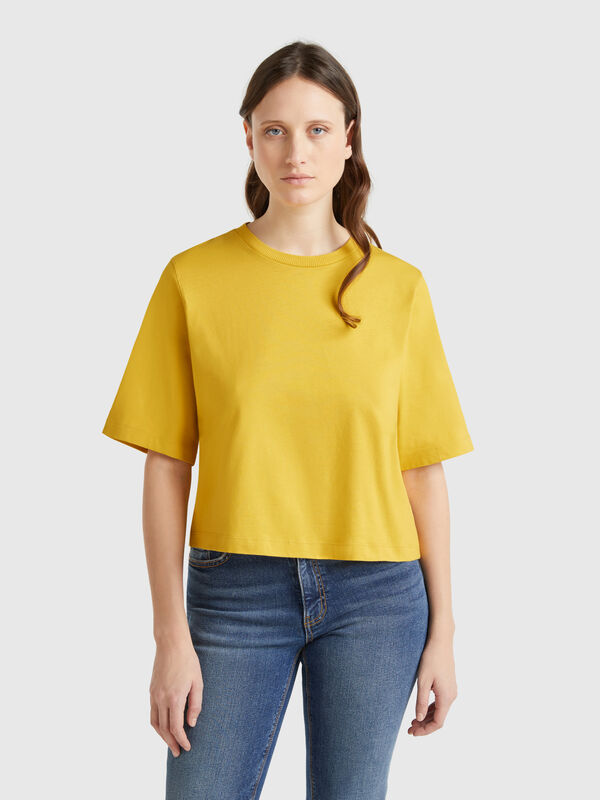 T-Shirt boxy fit, 100% Baumwolle Damen