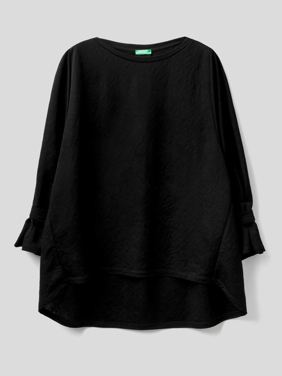 Bluse mit gerafften Ärmeln image number 1