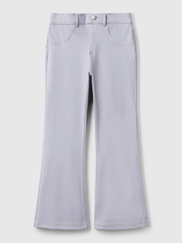 Ausgestellte Hose aus Stretch-Baumwolle Mädchen