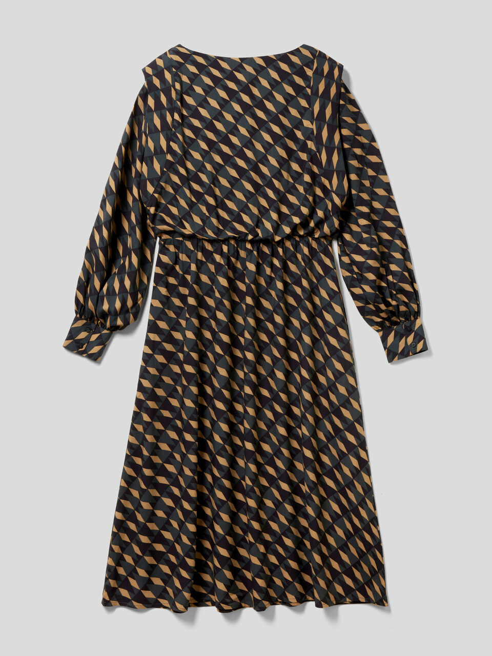 Langes Kleid aus Öko-Viskose mit Muster image number 2