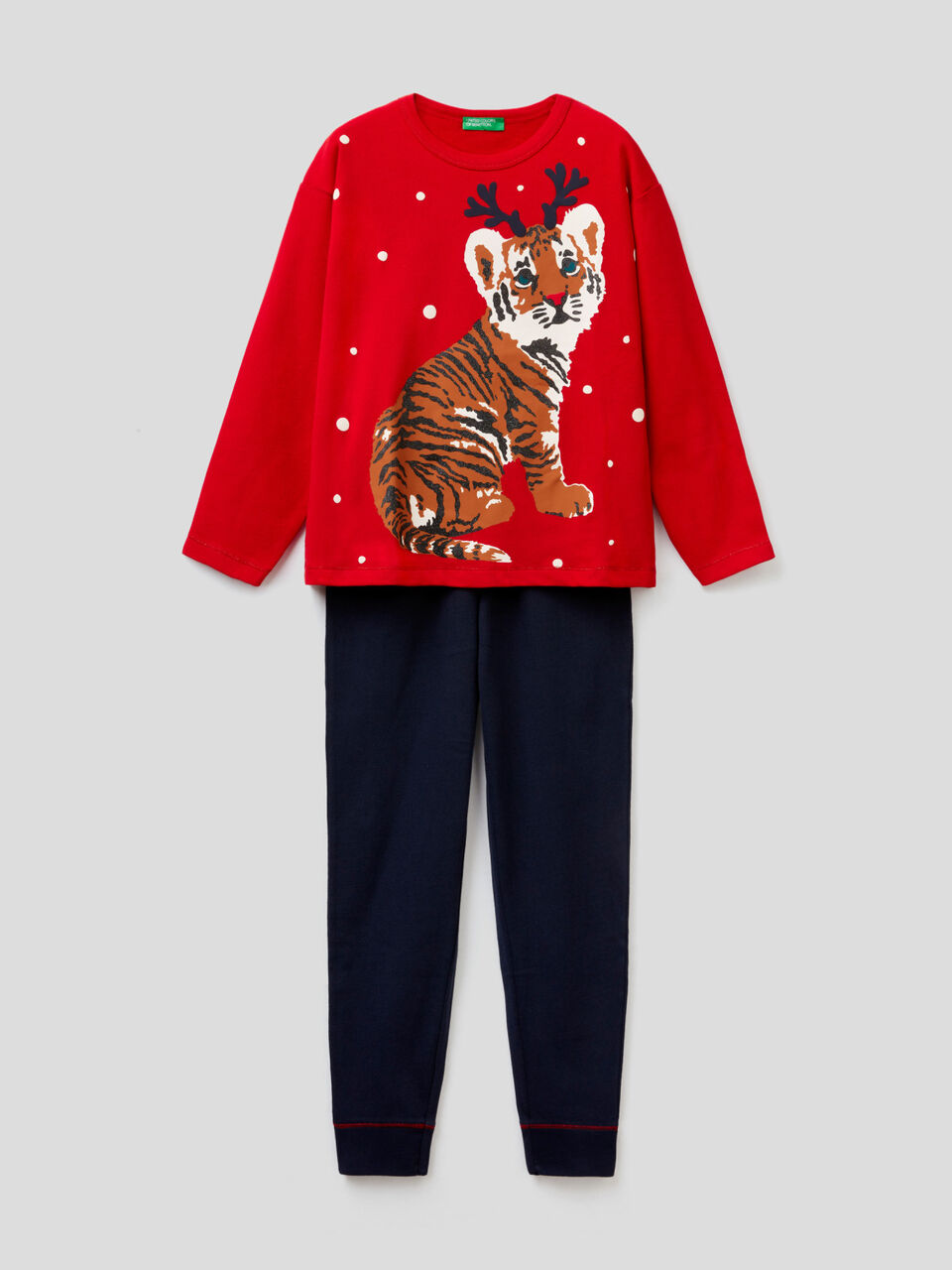 Pyjama mit Tiger-Print image number 1