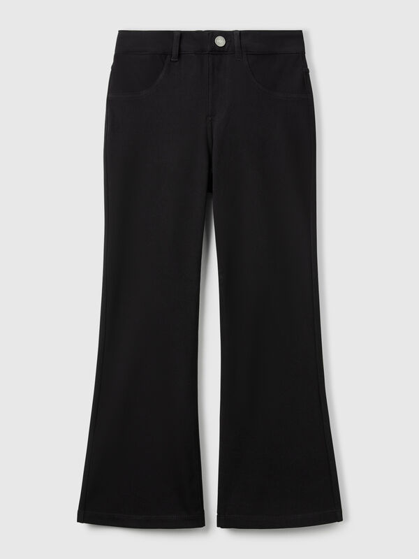 Ausgestellte Hose aus Stretch-Baumwolle Mädchen