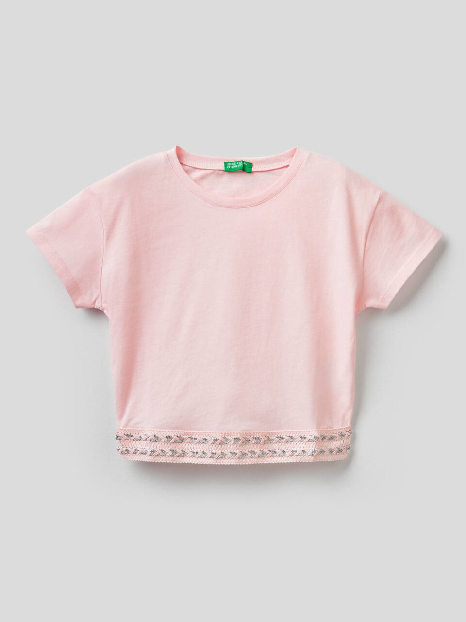 T-Shirt aus Baumwolle mit Cropped-Länge image number 1
