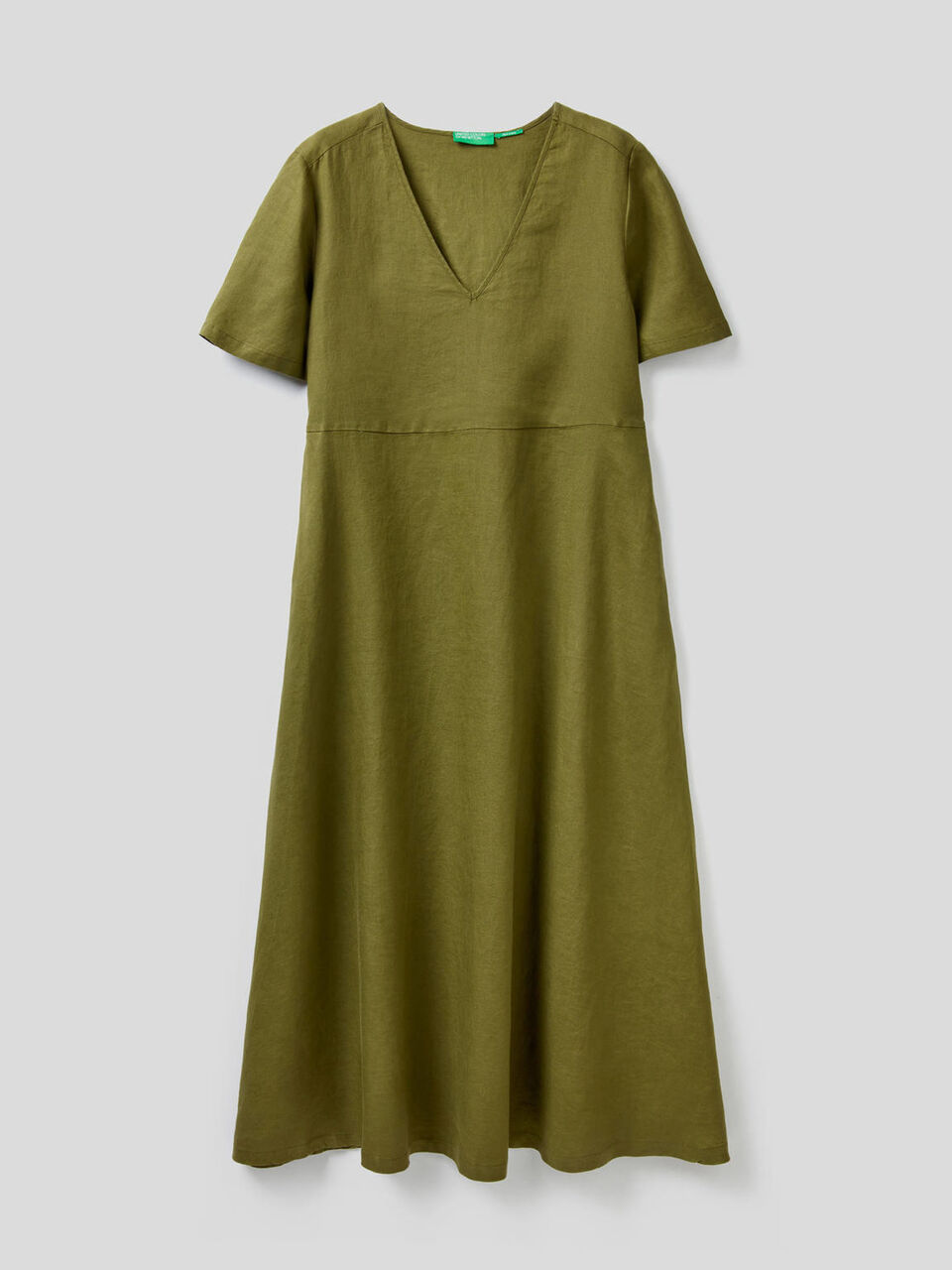 Langes Kleid aus 100% Leinen image number null