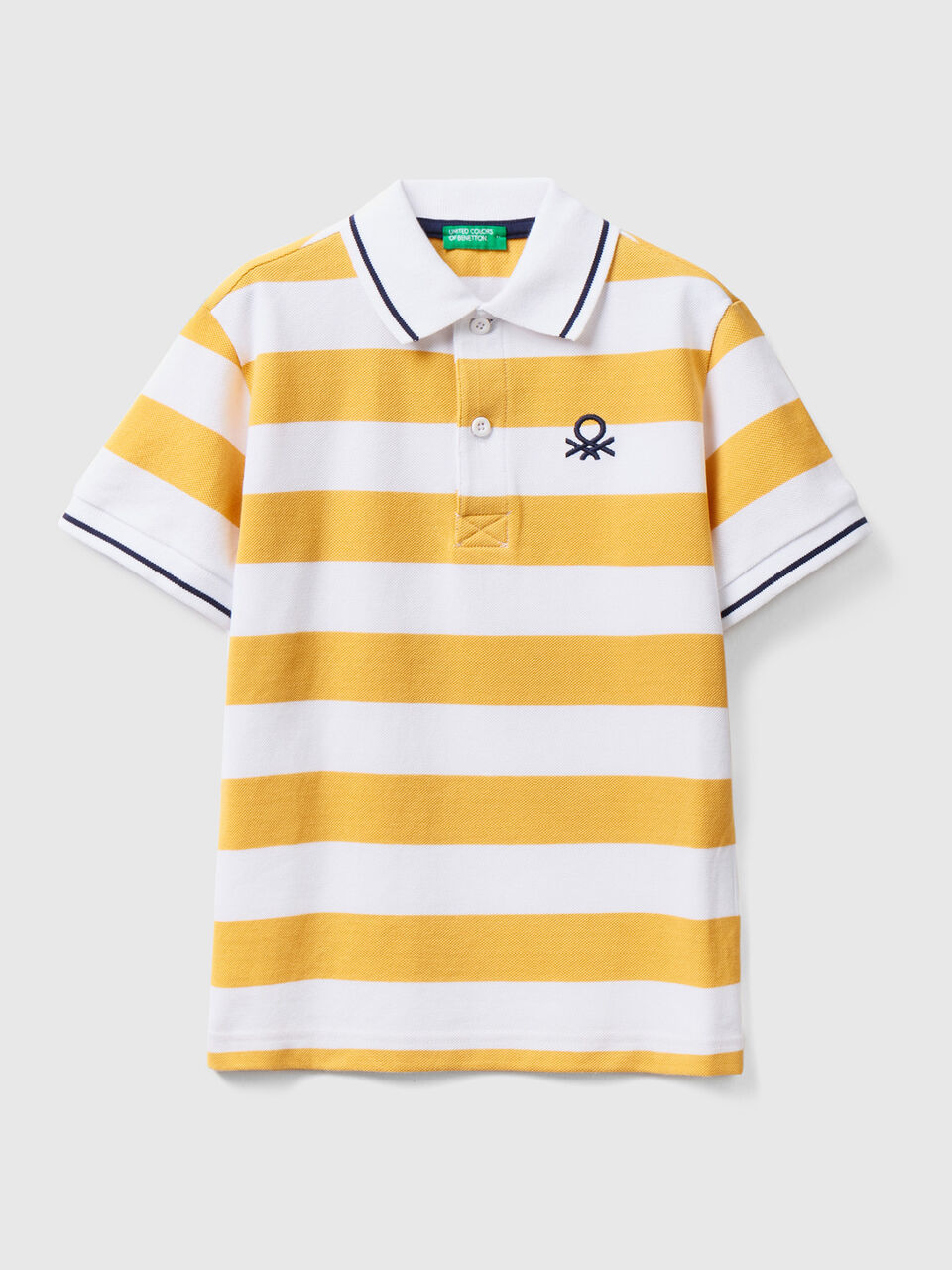 Gestreiftes Polo mit kurzen Ärmeln image number 1