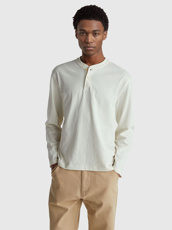 T-Shirt mit Henley-Ausschnitt Herren