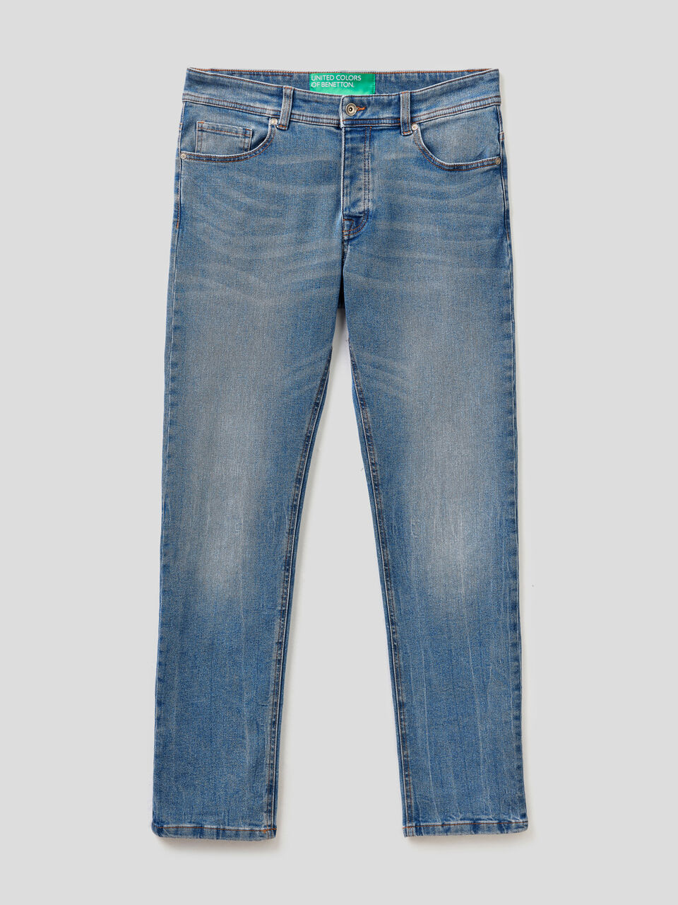 Slim Fit-Jeans mit fünf Taschen image number 1