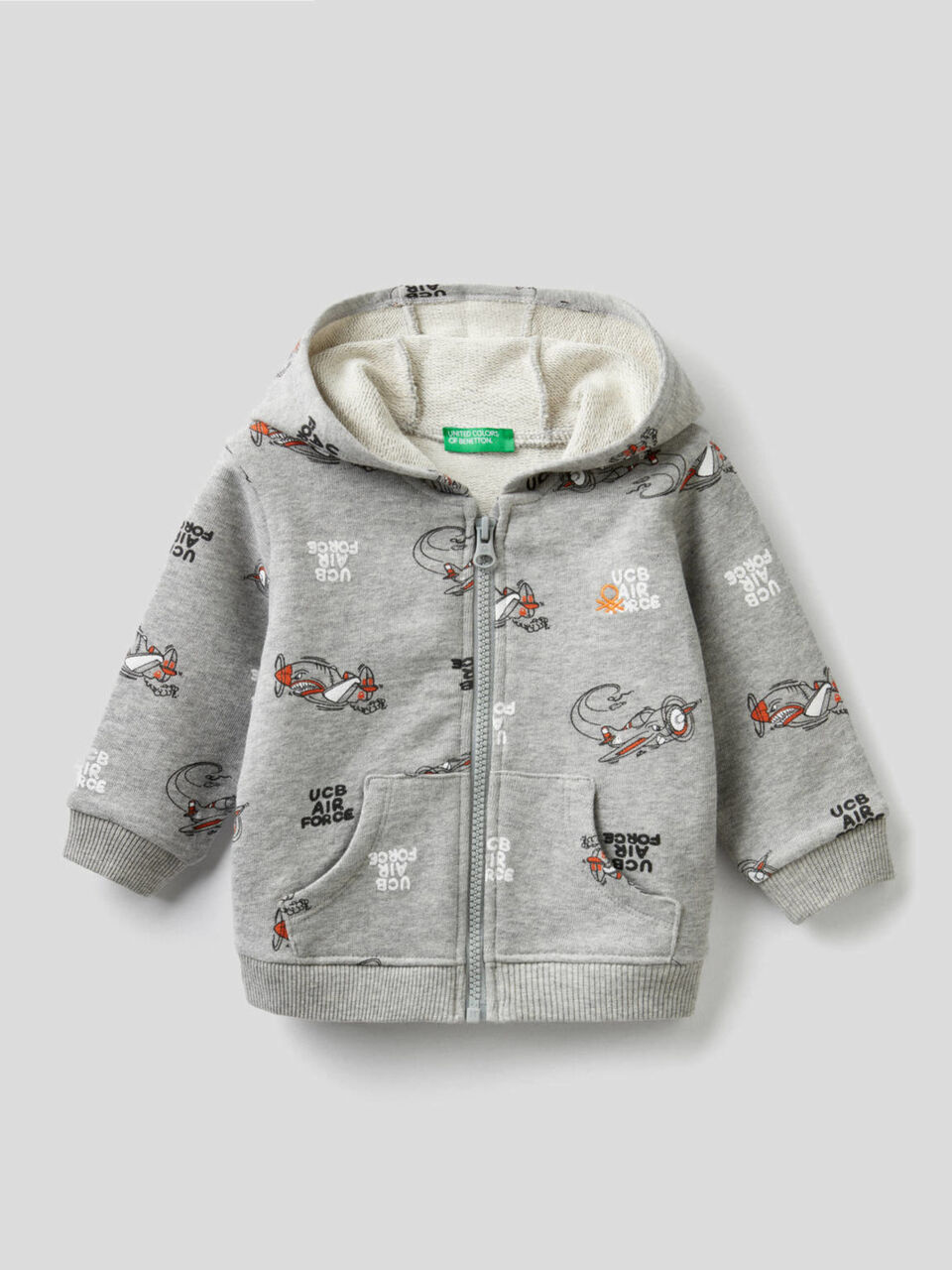 Sweatshirt aus reiner Baumwolle mit Print image number 1