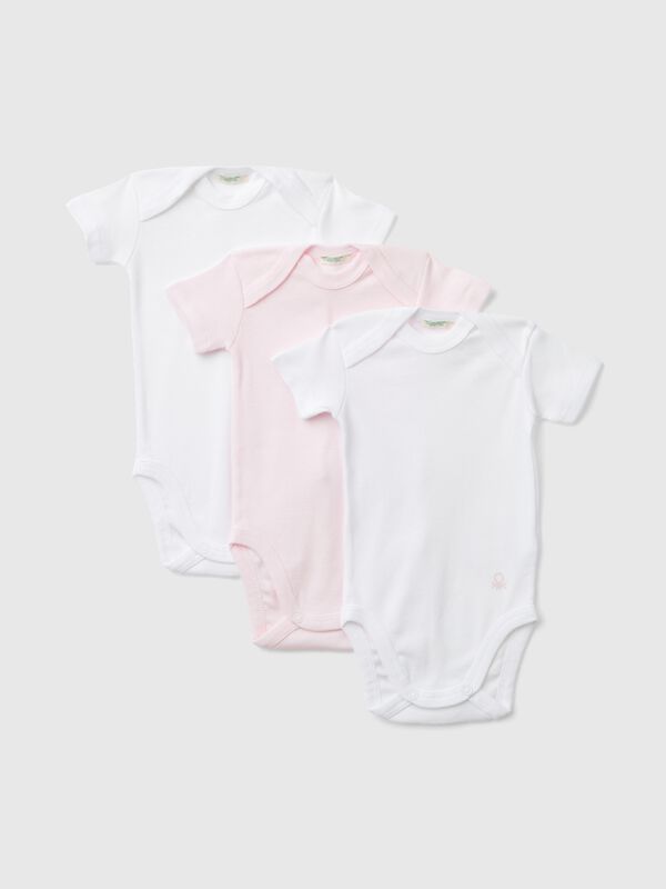 Einfarbiges Body-Set aus Baumwolle Newborn