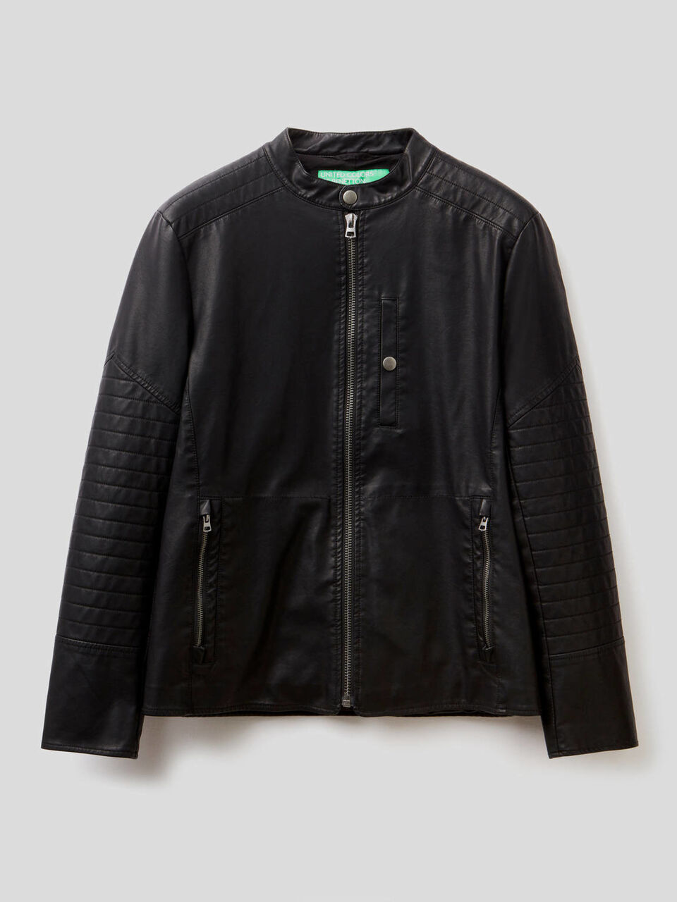 Bikerjacke im Slim Fit image number 1