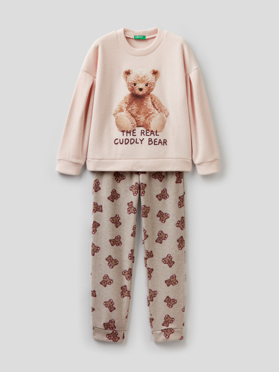 Pyjama aus Fleece mit Print image number 1
