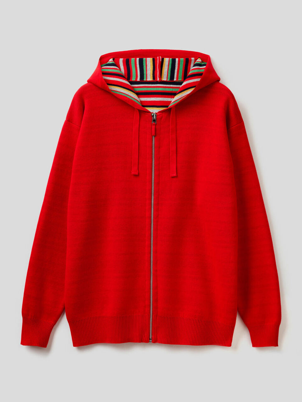Offene, wendbare Strickjacke mit Kapuze image number 1