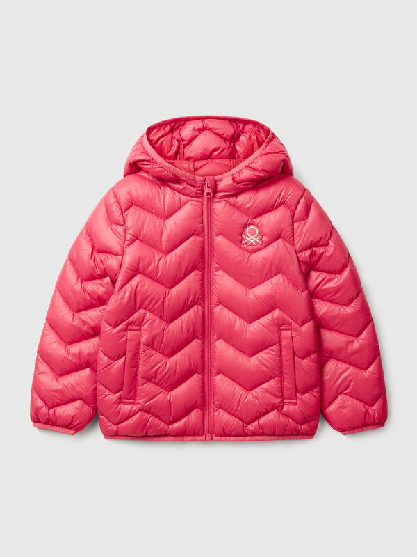 Wattierte Jacke mit Kapuze Mädchen