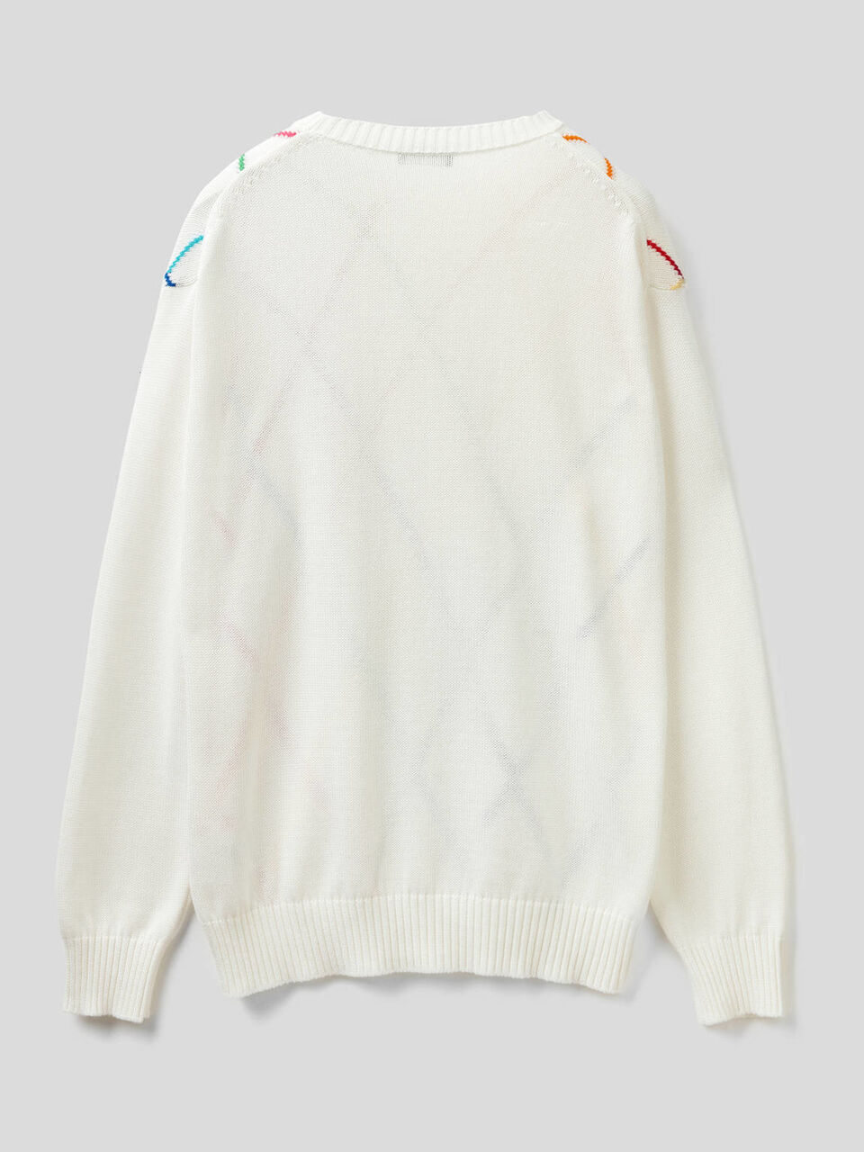 Pullover mit buntem Rautenmuster image number 2