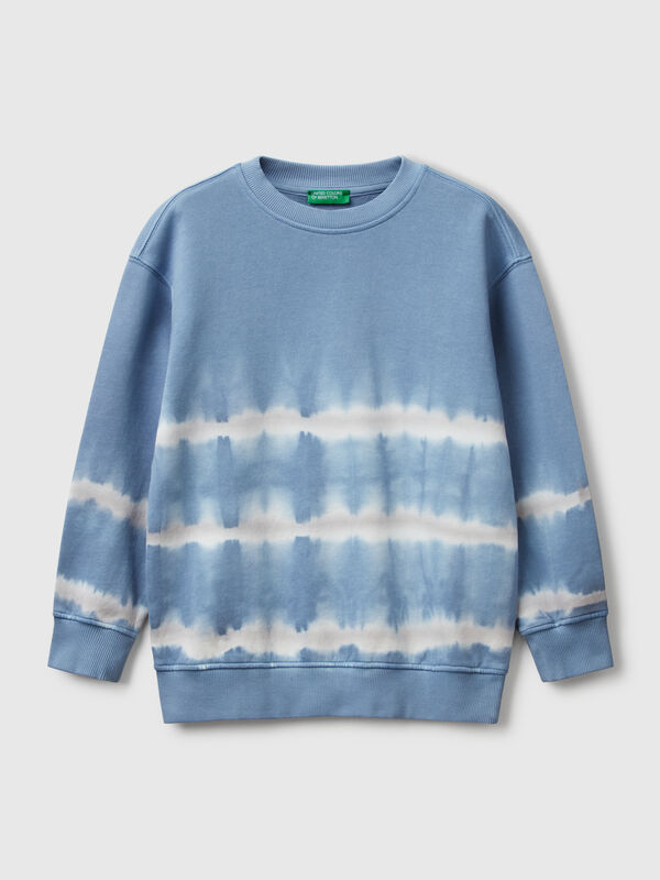 Over-Fit-Sweatshirt mit Batikmuster Jungen